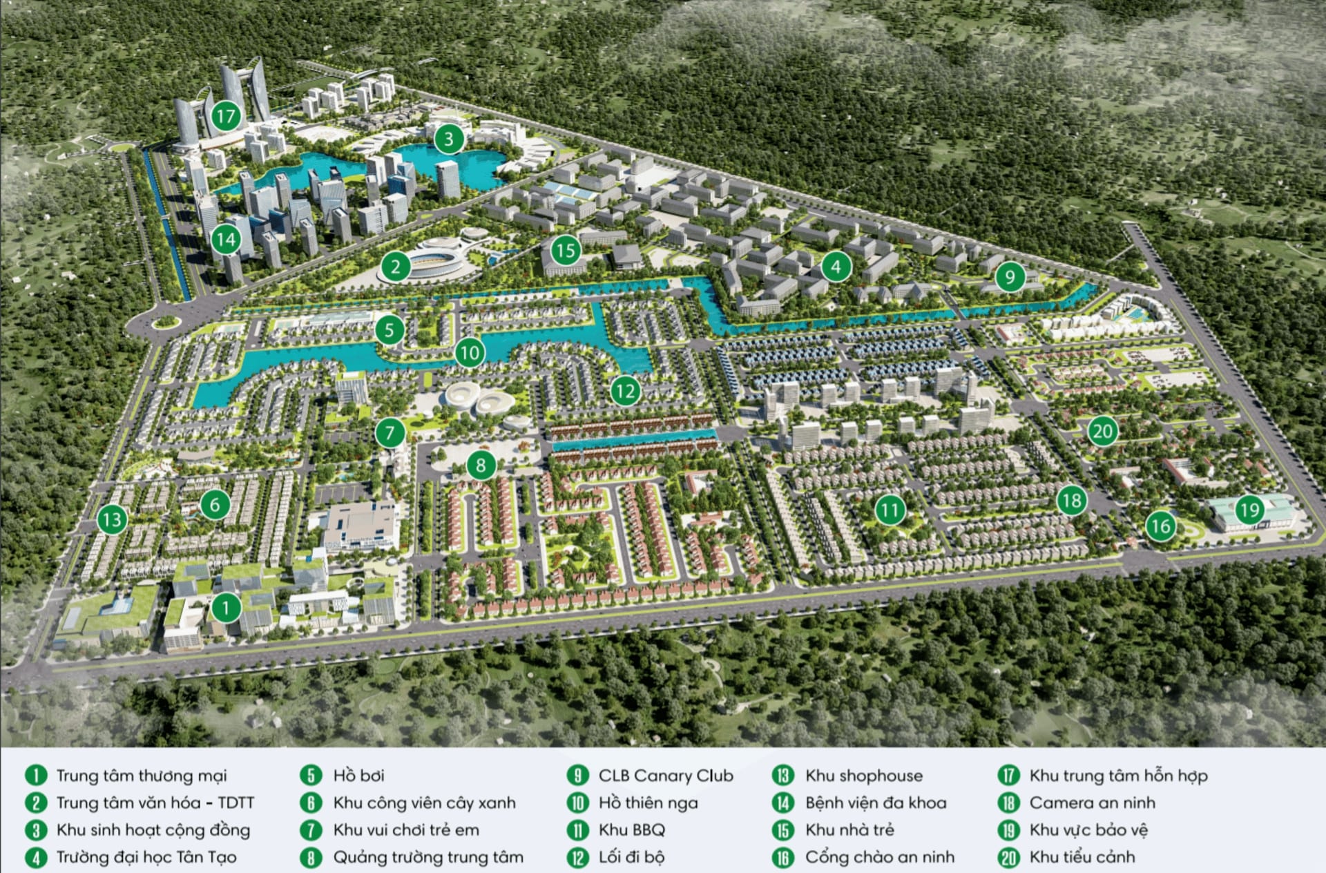 Tiện ích đất nền Ecity Tân Đức